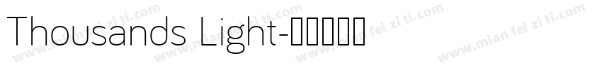 Thousands Light字体转换